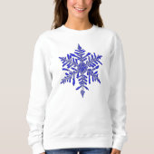 Blue Snowflake Trui (Voorkant)