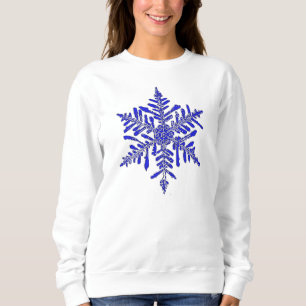 Blue Snowflake Trui