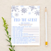 Blue Snowflake vindt het spel van het gastBaby sho Briefpapier