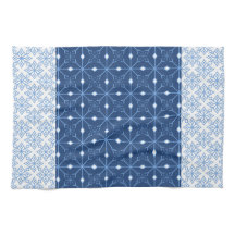 Blue Snowflake Winter Kitchen Towel