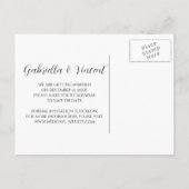 Blue Snowflake Winter Wedding Save the Date Aankondigingskaart (Achterkant)