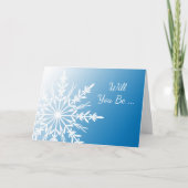 Blue Snowflake zal je mijn Bridesmaid zijn (Voorkant)