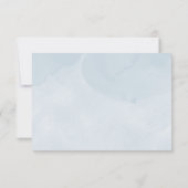 Blue Snowflakes Boy Baby shower Advice Cards Kaart (Achterkant)