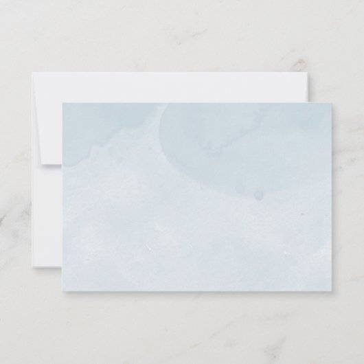 Blue Snowflakes Boy Baby shower Advice Cards Kaart (Achterkant)