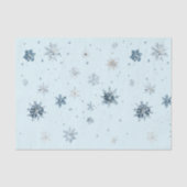 Blue Snowflakes Christmas  Tissuepapier (Voorkant)