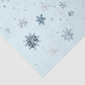 Blue Snowflakes Christmas  Tissuepapier (Detail)