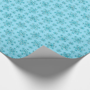 Blue Snowflakes-GIFT WRAPPING PAPER Cadeaupapier