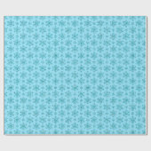Blue Snowflakes-GIFT WRAPPING PAPER Cadeaupapier (Vlak)