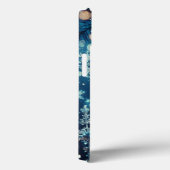 Blue Snowflakes kerst Case-Mate iPhone Case (Achterkant / Rechts)