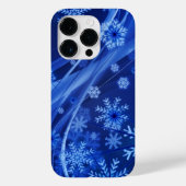 Blue Snowflakes Kerstmis Case-Mate iPhone Case (Achterkant)