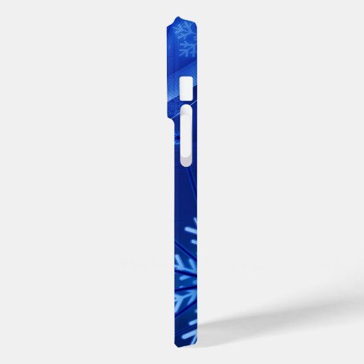 Blue Snowflakes Kerstmis Case-Mate iPhone Case (Achterkant / Links)