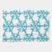 Blue Snowflakes Kitchen of Bath Towel Theedoek (Horizontaal)