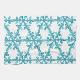 Blue Snowflakes Kitchen of Bath Towel Theedoek