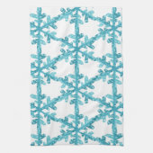Blue Snowflakes Kitchen of Bath Towel Theedoek (Verticaal)
