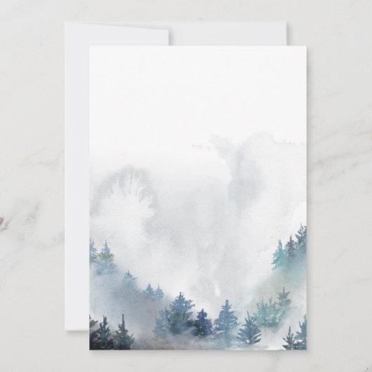 Blue Snowflakes ONEderful 1st Birthday Bedankkaart (Achterkant)