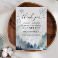 Blue Snowflakes ONEderful 1st Birthday