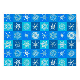 Blue Snowflakes Patroon