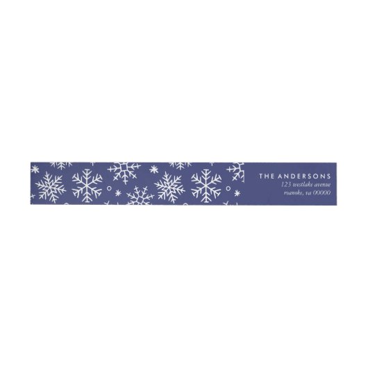 Blue Snowflakes Patroon (Individueel)
