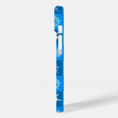 Blue Snowflakes Patroon Case-Mate iPhone Case (Achterkant / Links)