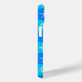 Blue Snowflakes Patroon Case-Mate iPhone Case (Achterkant / Rechts)