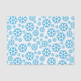 Blue Snowflakes Patroon Tissuepapier
