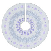 Blue Snowflakes Ring Kerstboom Rok (Voorkant)