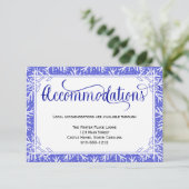 Blue Snowflakes Wedding Accommodations Kaart (Staand voorkant)