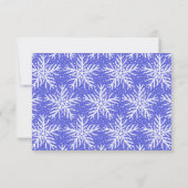 Blue Snowflakes Wedding Accommodations Kaart (Achterkant)
