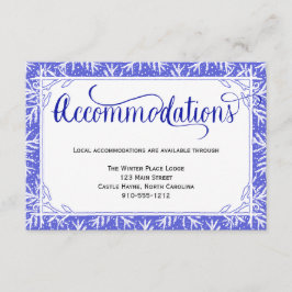 Blue Snowflakes Wedding Accommodations Kaart