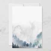 Blue Snowflakes Winter Baby shower Bedankkaart (Achterkant)