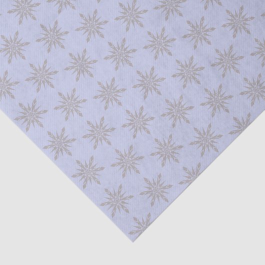 Blue Snowflakes Winter Tissuepapier (Detail)