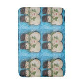 Blue Snowman Badmat (Voorkant Verticaal)