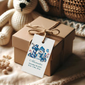 Blue Snowman  First Christmas Cadeaulabel