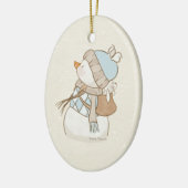 Blue Snowman Ornament (Links)