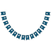 Blue Snowman Prettige feestdagen Vlaggetjes (Alle)