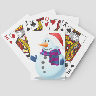 Blue Snowman-spelkaarten Pokerkaarten