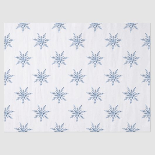 Blue Snowmen Christmas  Tissuepapier (Voorkant)