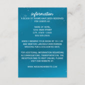 Blue Snowy Sky Bruiloft Behuizing Kaart (Voorkant)