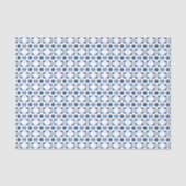 Blue Soccer Footballs Pattern Tissuepapier (Voorkant)