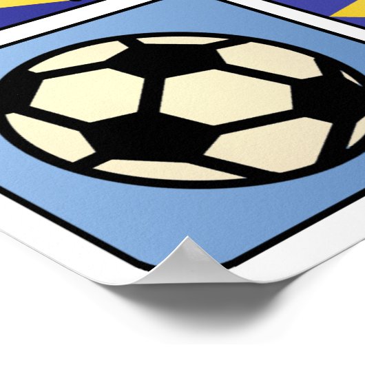 Blue Soccer Poster (Hoek)