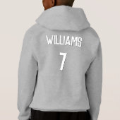 Blue Soccer Shield Team, Player Name and Number (Achterkant)