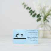 Blue Social calling card-Disc Golf Visitekaartje (Staand voorkant)