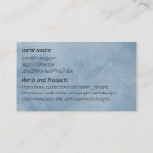 Blue Social calling card-whale Visitekaartje (Achterkant)