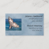 Blue Social calling card-whale Visitekaartje (Voorkant)