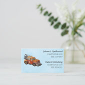 Blue Social introduction calling card-wrecker Visitekaartje (Staand voorkant)