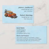 Blue Social introduction calling card-wrecker Visitekaartje (Voorkant / Achterkant)