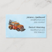 Blue Social introduction calling card-wrecker Visitekaartje (Voorkant)