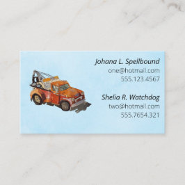 Blue Social introduction calling card-wrecker Visitekaartje