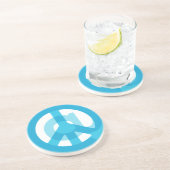 Blue @ Social Media Meditation Stone Zandsteen Onderzetter (Zijkant)