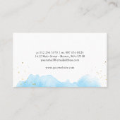 Blue Social Media Photo Collage Fotograaf Visitekaartje (Achterkant)